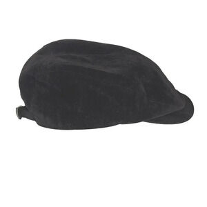 Grace hats black  corduroy ribbed lined 28 inch circumference adjustable cap hat